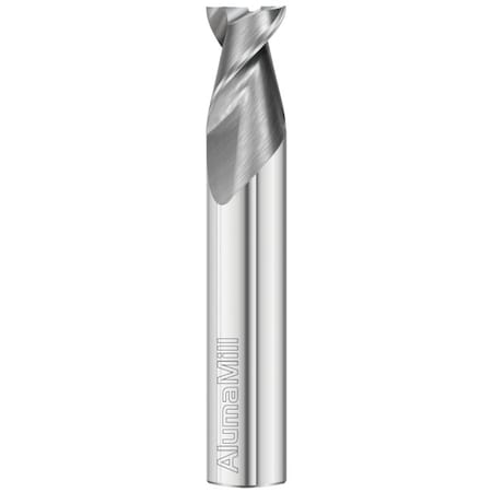 Fullerton Tool 2-Flute - 45 Degree Helix - 3825 AlumaMill HP End Mills, RH Spiral, Square, Stub, 1/2 38230